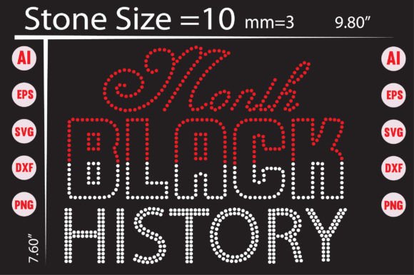A Designer's Take on the Black History Month Rhinestone Templates