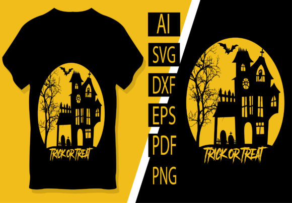 A Halloween T-Shirt Design Template for Creative Merchandise