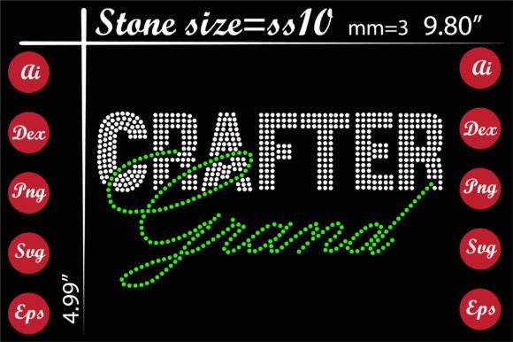 Crafter Grand Rhinestone Templates: A Sparkling Graphic for Bold Branding