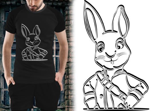 Cute Bunny Vector Graphics for T-Shirt Designs & Creative Projects