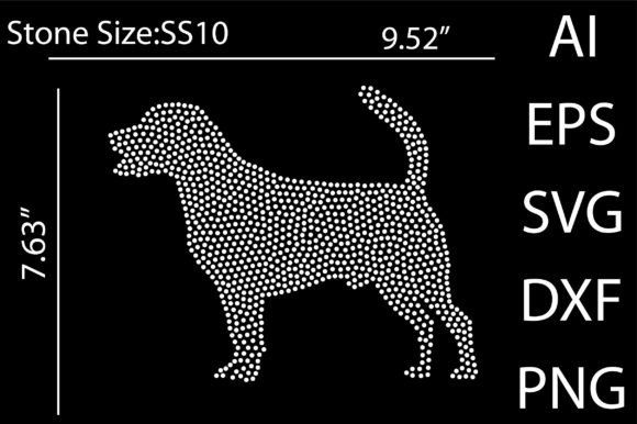 Dog Vector Rhinestone Templates: Graphics for T-Shirt Designs & Branding