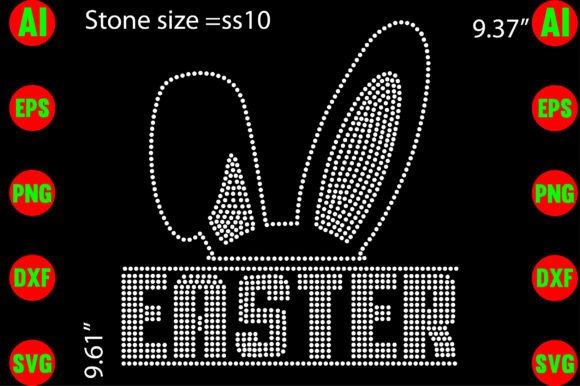Easter Rhinestone Templates for T-Shirt Designs and Graphics