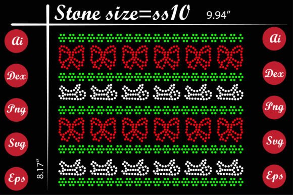 Evaluating a Christmas Rhinestone Design for Real Projects