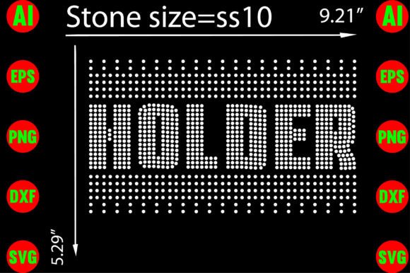 Holder Rhinestone Templates: A Graphic Asset for Diverse T-Shirt Designs