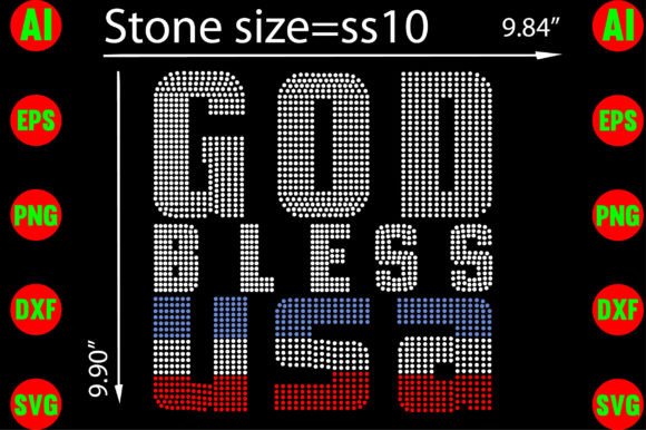 Review: God Bless USA Rhinestone Templates