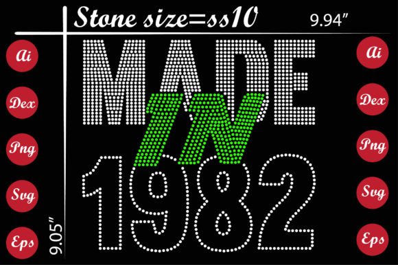 Review: Made in 1982 Rhinestone Templates for T-Shirt Designs