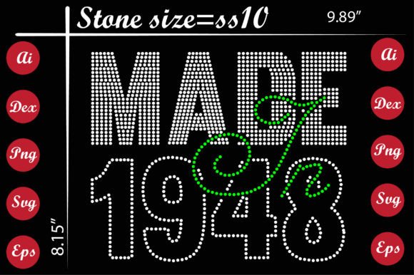 Review of Made in 1948 Rhinestone Templates