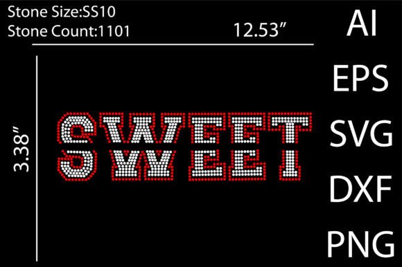 Sweet Rhinestone Templates for T-Shirt Designs and Graphics