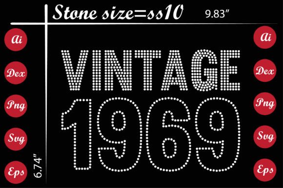 Vintage Rhinestone Graphics for Modern T-Shirt Designs